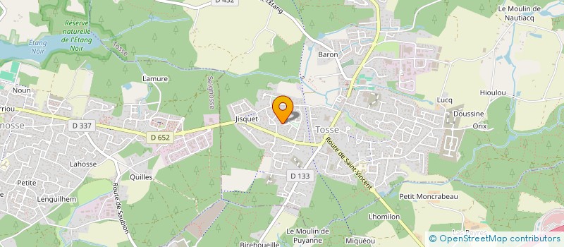 localisation de l'entreprise TENNIS LANDES SARL à TOSSE