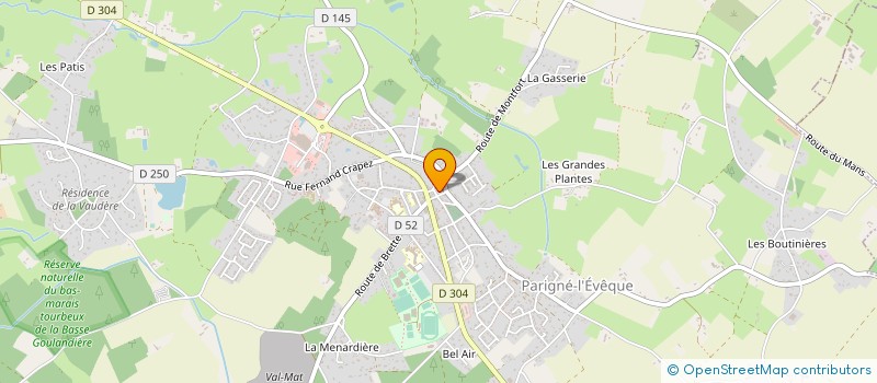 localisation de l'entreprise TENNIS PADEL CLUB DE PARIGNE L'EVEQUE  PARIGNE L'EVEQUE