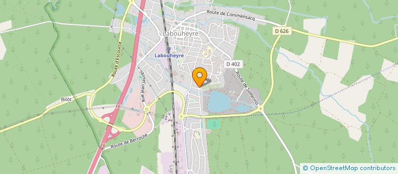 localisation de l'entreprise TENNIS PADEL LABOUHEYRE  LABOUHEYRE