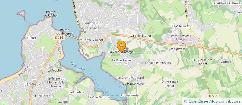 localisation de l'entreprise TENNIS PADELS BRIALIN à SAINT-BRIAC-SUR-MER