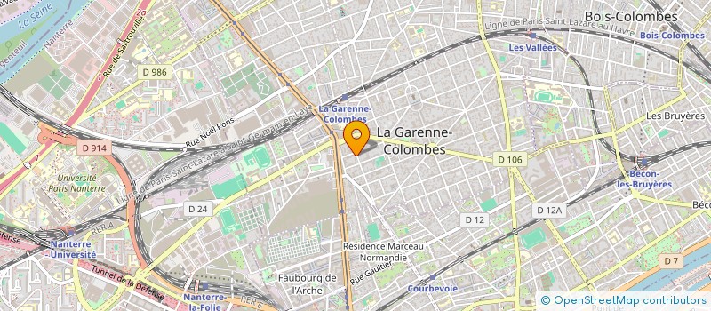 localisation de l'entreprise TENNIS PARTNERS  LA GARENNE-COLOMBES