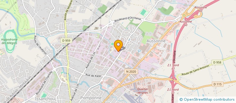 localisation de l'entreprise TENNIS PLUS à MONTAUBAN