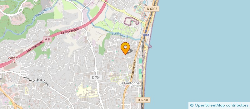 localisation de l'entreprise TENNIS PLUS  ANTIBES