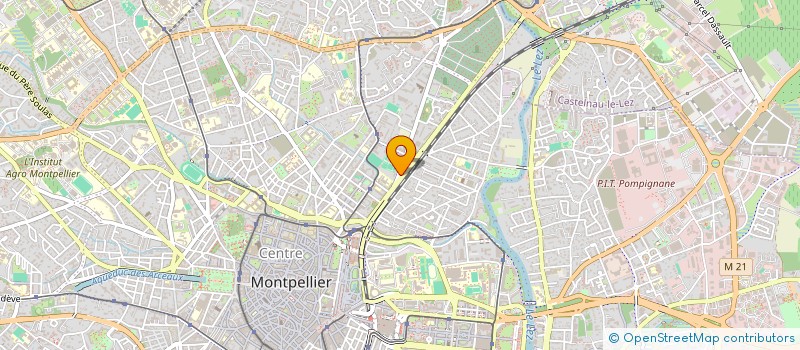 localisation de l'entreprise TENNIS POUR TOUS à MONTPELLIER