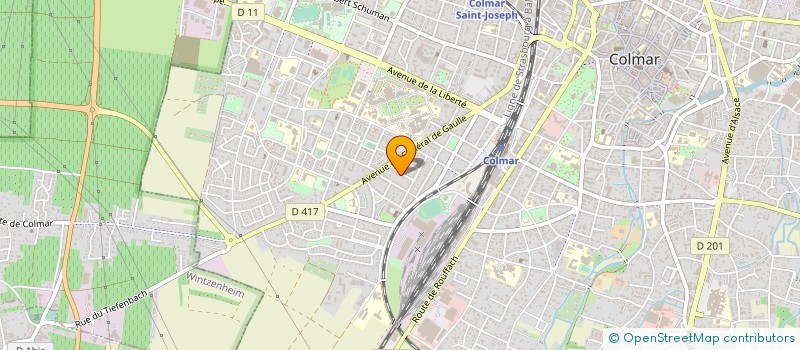 localisation de l'entreprise TENNIS POUR TOUS  COLMAR