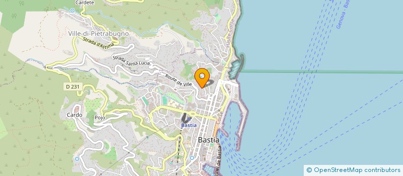 localisation de l'entreprise TENNIS RACING CLUB BASTIAIS à BASTIA