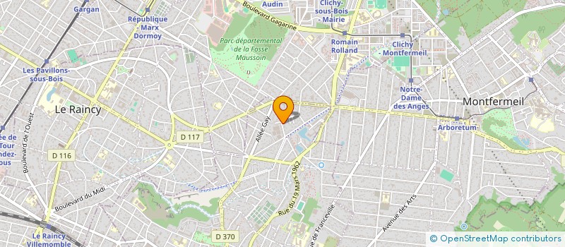 localisation de l'entreprise TENNIS RENOPRO à GAGNY