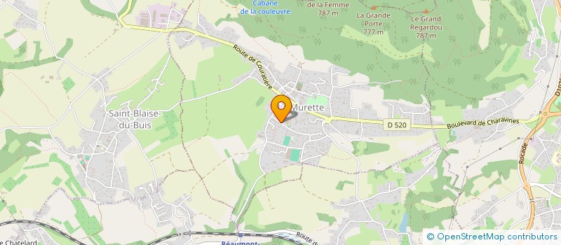 localisation de l'entreprise TENNIS SAINT CASSIEN - REAUMONT - LA MURETTE  LA MURETTE