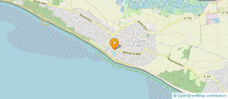 localisation de l'entreprise TENNIS SPORTS  ET LOISIRS  LA COUARDE-SUR-MER