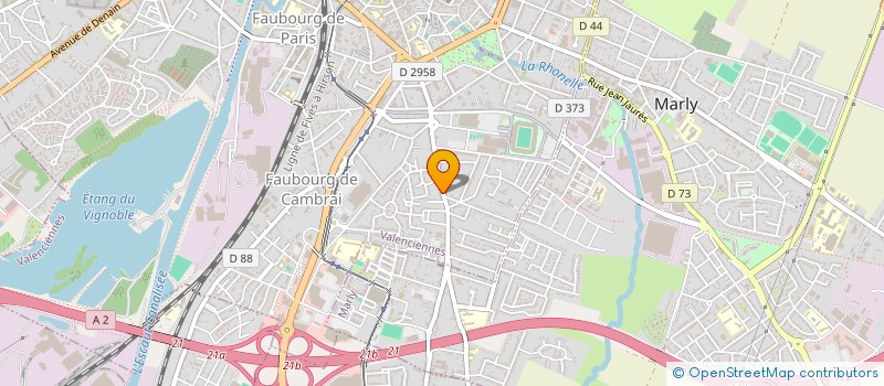 localisation de l'entreprise TENNIS SQUASH BADMINTON VALENCIENNES à VALENCIENNES