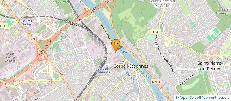 localisation de l'entreprise TENNIS SQUASH DE CORBEIL  CORBEIL-ESSONNES