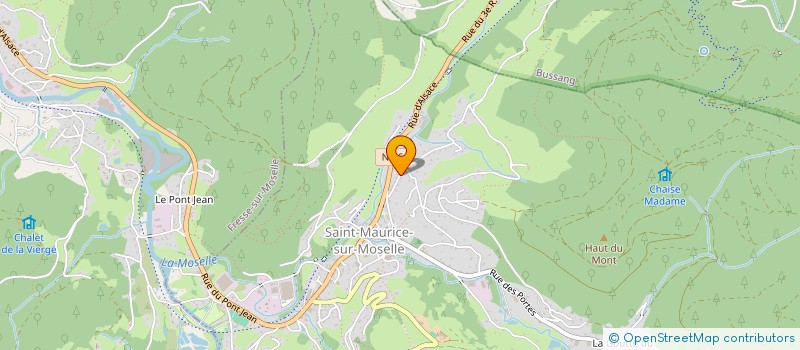 localisation de l'entreprise TENNIS TABLE BUSSANG ST MAURICE  SAINT-MAURICE-SUR-MOSELLE