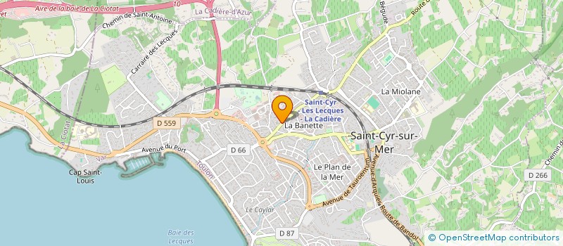 localisation de l'entreprise TENNIS TRAINING & COACHING à SAINT-CYR-SUR-MER