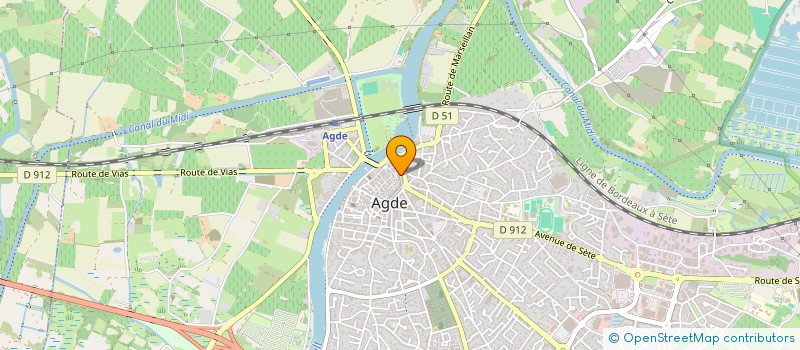 localisation de l'entreprise TENNIS-TROPHEE-SPORTS à AGDE