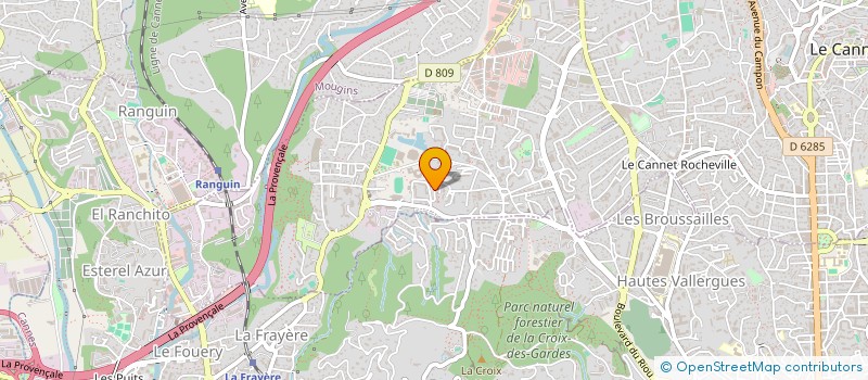 localisation de l'entreprise TENNIS VAUVERT à LE CANNET