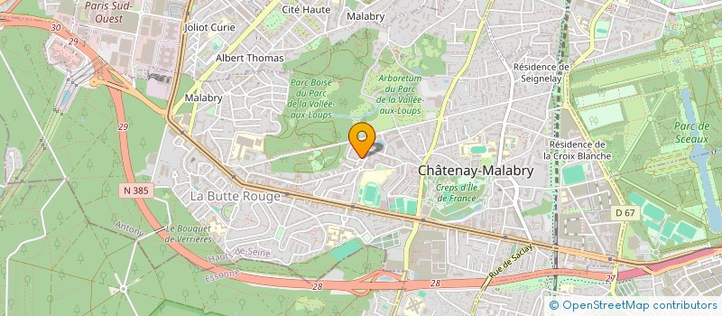 localisation de l'entreprise TENNISFUTUR92 à CHATENAY-MALABRY