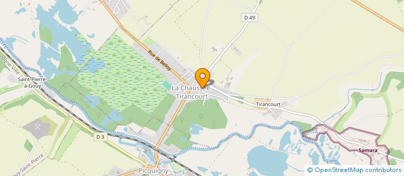 localisation de l'entreprise TENNISPORT  LA CHAUSSEE-TIRANCOURT