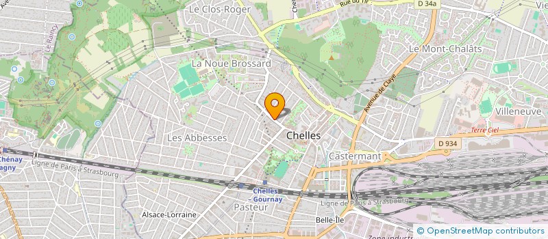 localisation de l'entreprise TENNISTIK à CHELLES