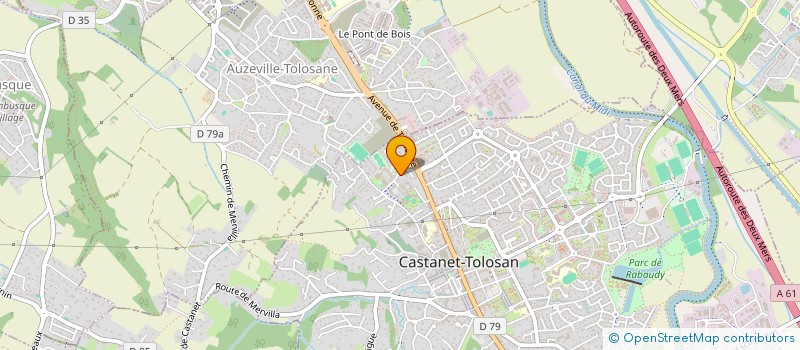 localisation de l'entreprise TENNSI CLUB DE CASTANET TOLOSAN  CASTANET-TOLOSAN