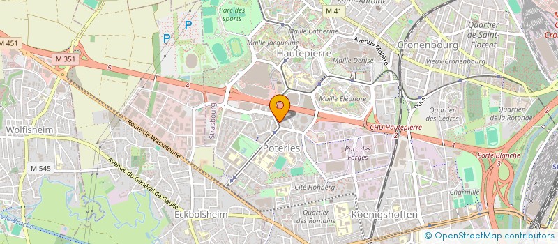 localisation de l'entreprise TENOR à STRASBOURG