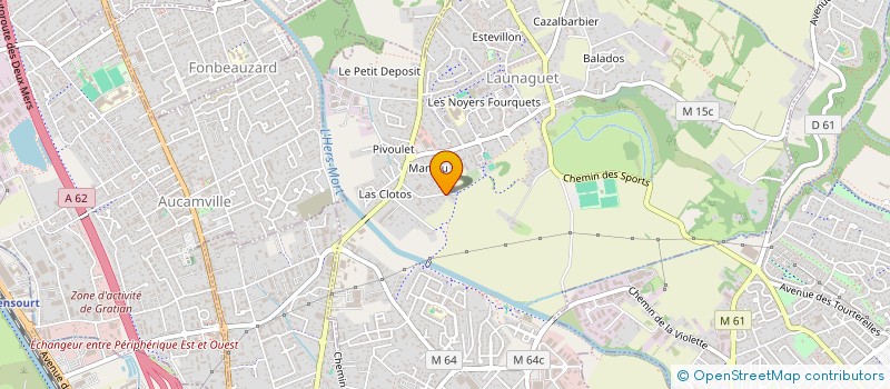 localisation de l'entreprise TENREIRA & FILS à LAUNAGUET