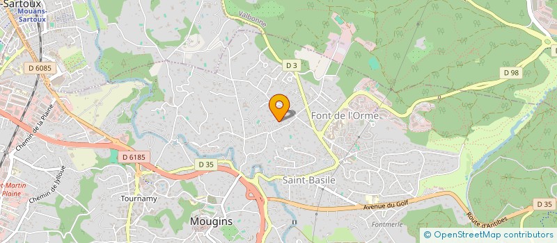 localisation de l'entreprise TENREV 1  MOUGINS