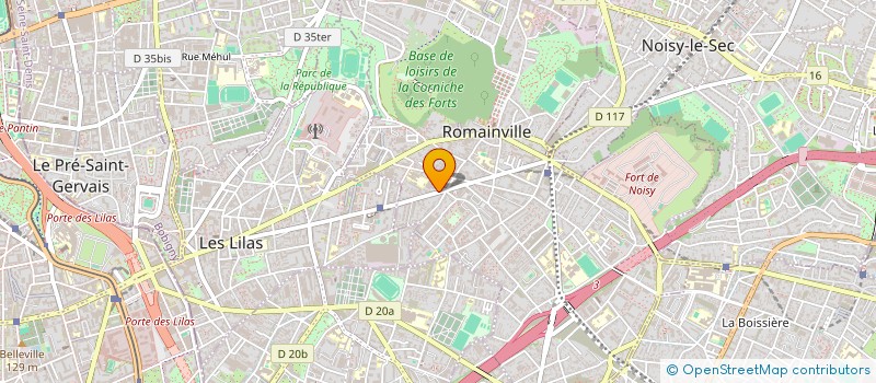 localisation de l'entreprise TENRI KARATE CLUB DE ROMAINVILLE  ROMAINVILLE