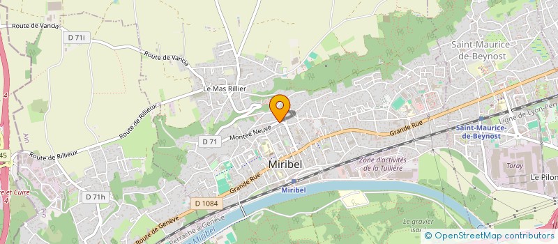 localisation de l'entreprise TENROCS IMMO à MIRIBEL