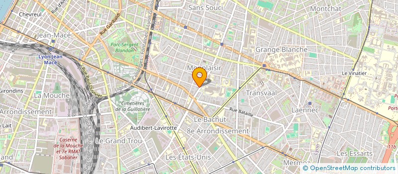 localisation de l'entreprise TENSEGRITE  LYON