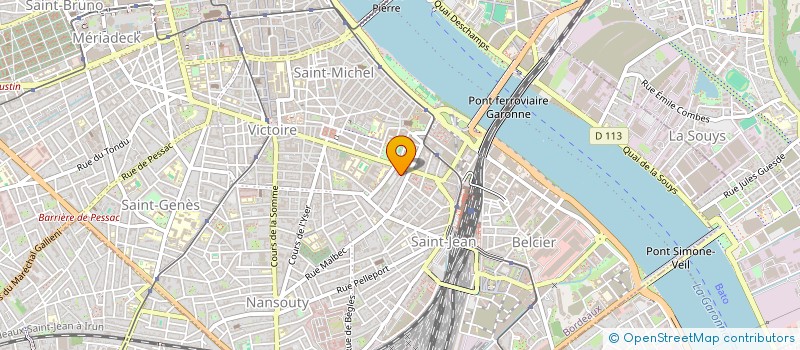 localisation de l'entreprise TENTACULE R.  BORDEAUX