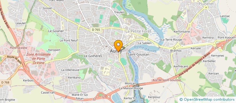 localisation de l'entreprise TENTATION à AURAY