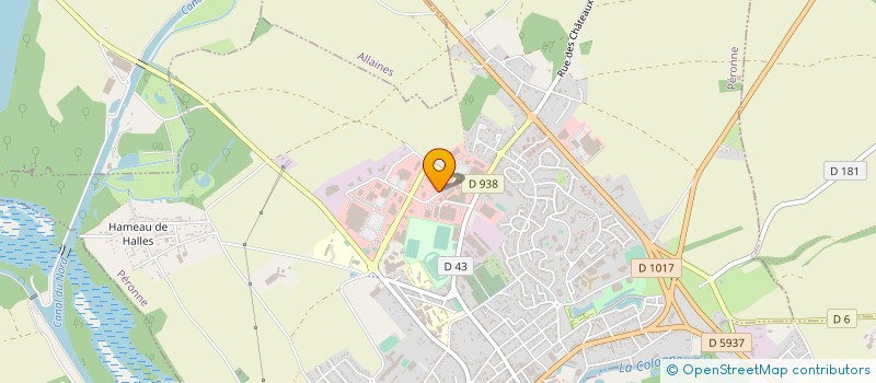 localisation de l'entreprise TENTATION à PERONNE