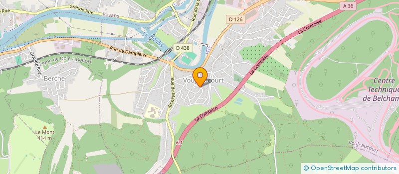 localisation de l'entreprise TENTATION DANSE  VALENTIGNEY