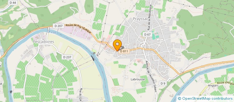 localisation de l'entreprise TENTATIONS  PRAYSSAC