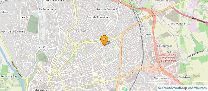 localisation de l'entreprise TENTATIONS ET DECOUVERTES à BEZIERS