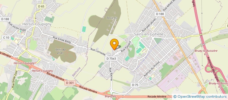 localisation de l'entreprise TENTELIER  SAINS-EN-GOHELLE