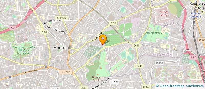 localisation de l'entreprise TENTURE MOQUETTE PEINTURE à MONTREUIL