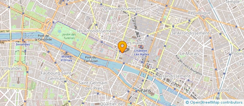 localisation de l'entreprise TENTURIERS SOLIERS DE FRANCE  PARIS