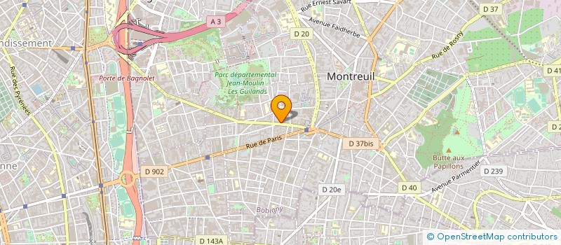 localisation de l'entreprise TENUE COMPLETE à MONTREUIL