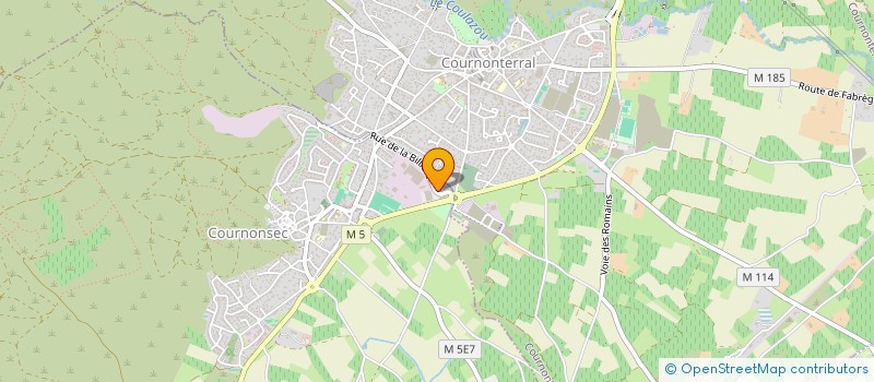 localisation de l'entreprise TENUE DE ROUTE  COURNONSEC