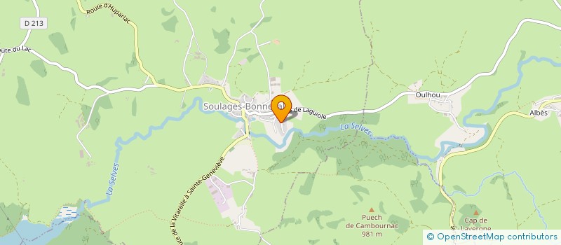 localisation de l'entreprise TENVIA  SOULAGES-BONNEVAL