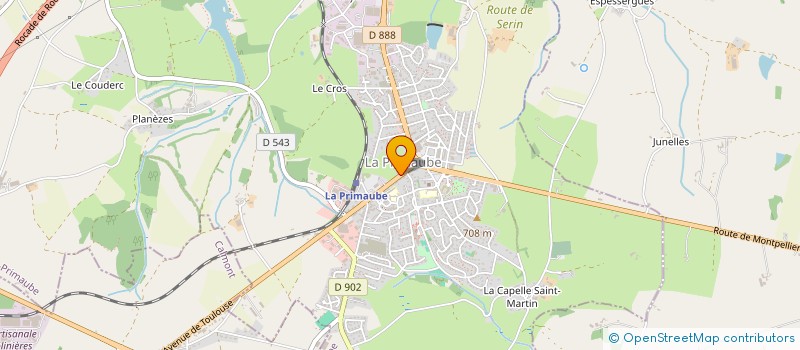 localisation de l'entreprise TENZO MONTVERT  LUC-LA-PRIMAUBE