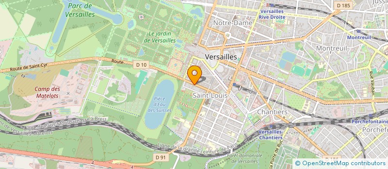 localisation de l'entreprise TENZOR MAEN à VERSAILLES