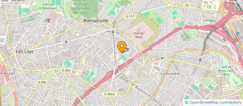 localisation de l'entreprise TEO à ROMAINVILLE
