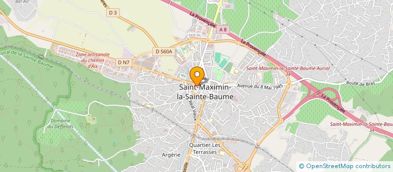 localisation de l'entreprise TEO ET FABIO à SAINT-MAXIMIN-LA-SAINTE-BAUME