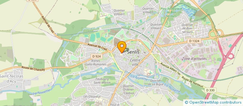 localisation de l'entreprise TEOCA  SENLIS