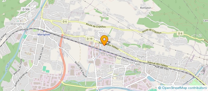 localisation de l'entreprise TEOCLONAT  THYEZ