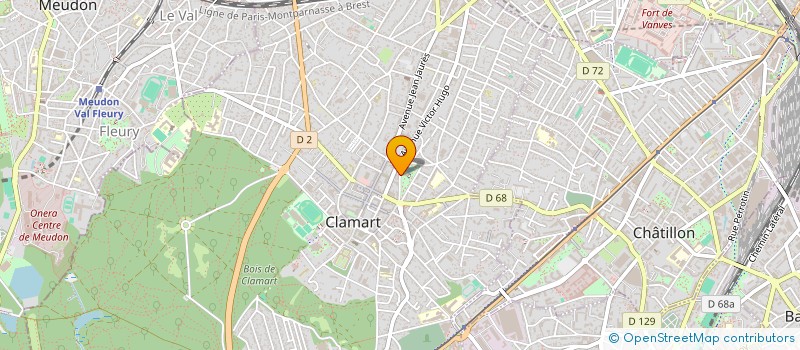 localisation de l'entreprise TEODORO à CLAMART