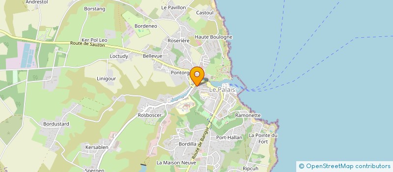 localisation de l'entreprise TEOGARLES  LE PALAIS