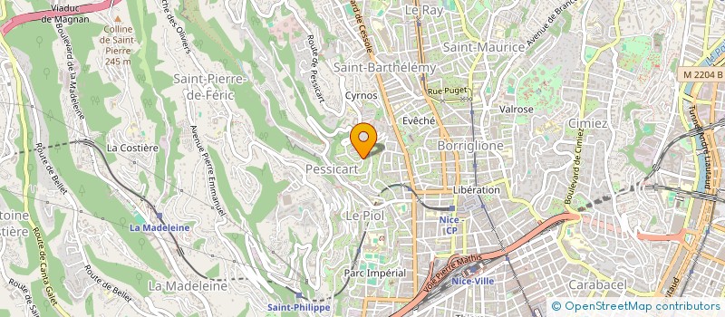 localisation de l'entreprise TEOLENE à NICE